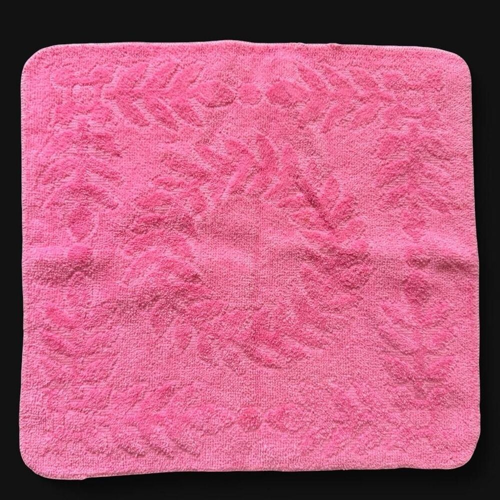 vintage 70s canon hot pink washcloth